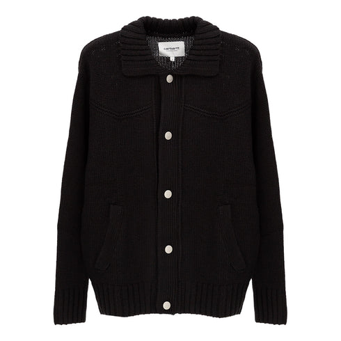 Carhartt WIP Santa Fe Cardigan Black I034495 Degli Uberti